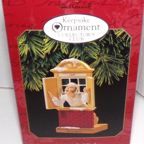 HALLMARK KEEPSAKE ORNAMENT "AWAY TO THE WINDOW" SWEET HOLIDAY TREASURE! - Picture 1 of 2